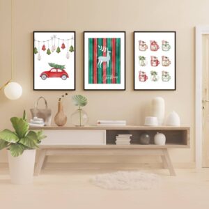 Arte de Pared Navideño – Pack PLR de 10 Láminas