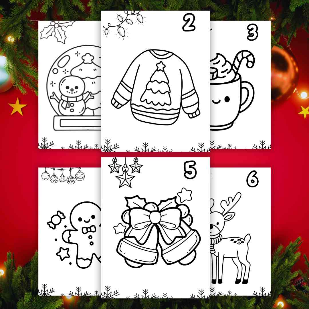 Libro para Colorear de Adviento (Cuenta Regresiva) – PLR - Imagen 2